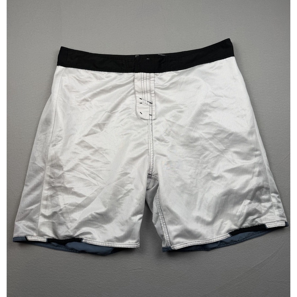 VTG Y2K 2000s O'Neil Boardshorts Script Surfwear White/Blue  Mens 40-41 - Picture 16 of 16